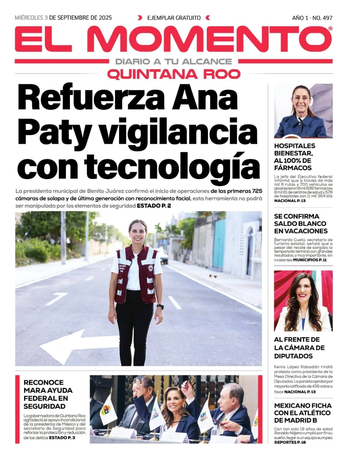 Portada de El Momento Quintana Roo