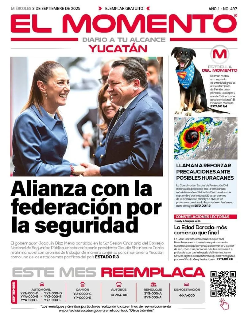 Portada de El Momento Yucatan