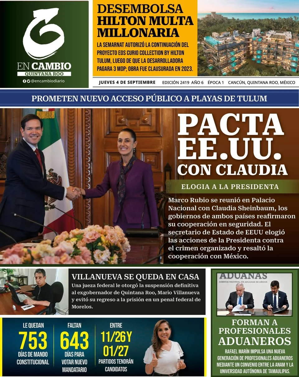 Portada de En Cambio - Quintana Roo (portada)