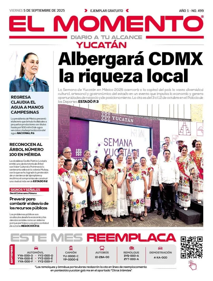 Portada de El Momento Yucatan