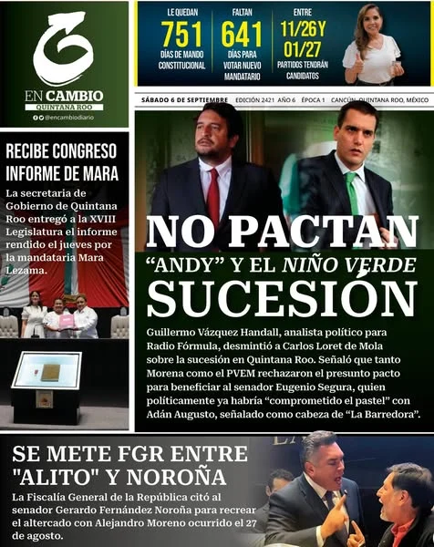 Portada de En Cambio - Quintana Roo (portada)