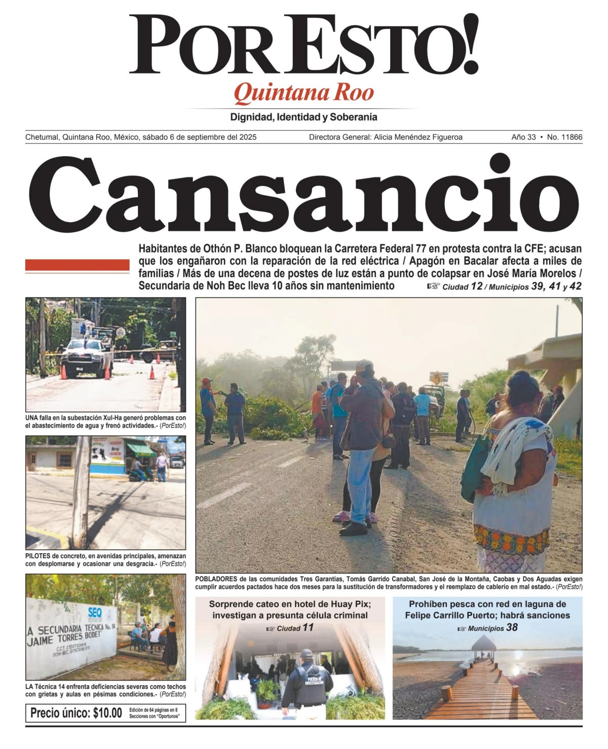 Portada de Por Esto (quintana Roo Chetumal)