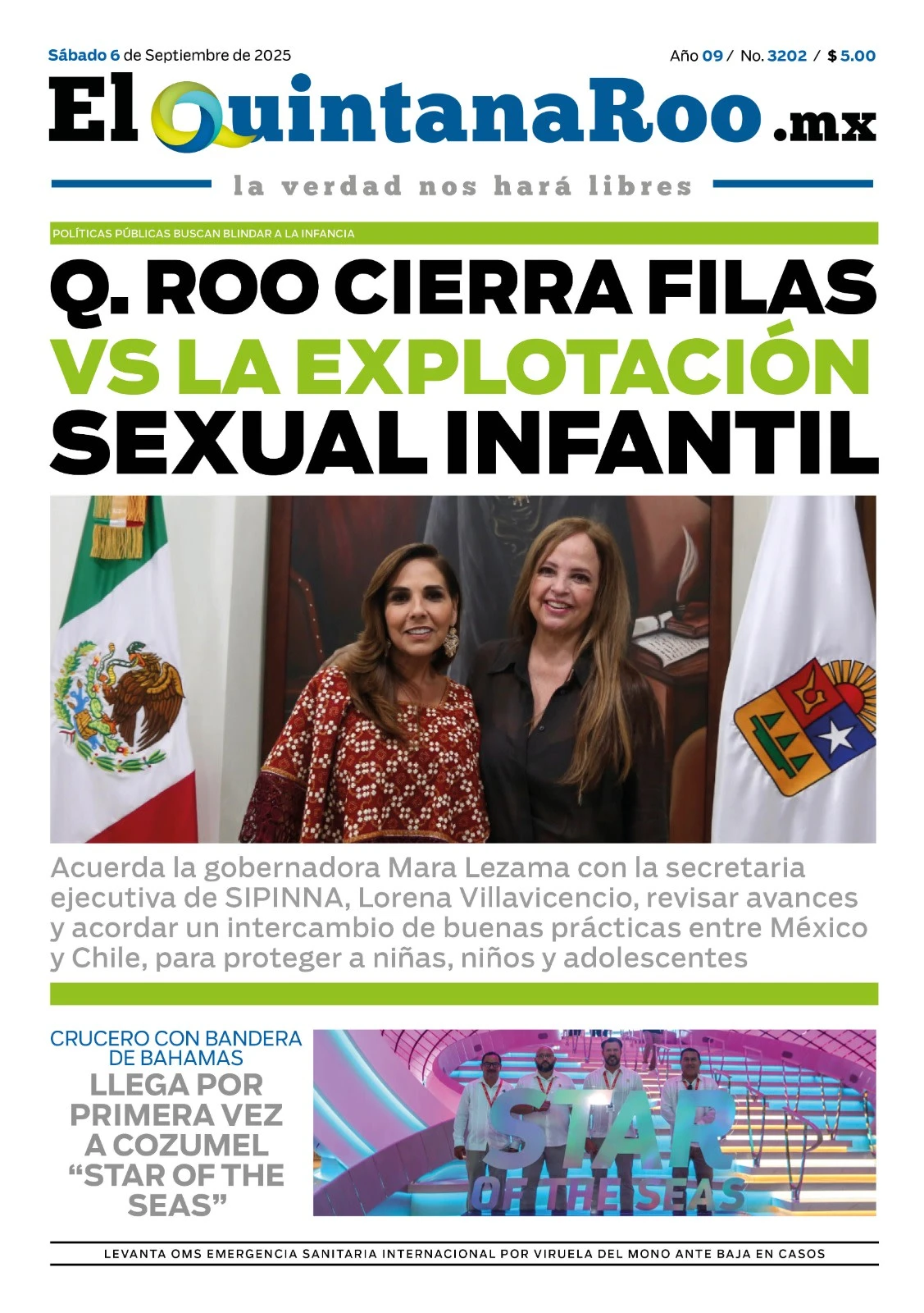 Portada de El Quintana Roo (portada)