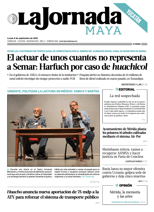 Portada de La Jornada Maya Yucatán
