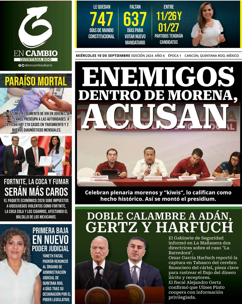 Portada de En Cambio - Quintana Roo (portada)