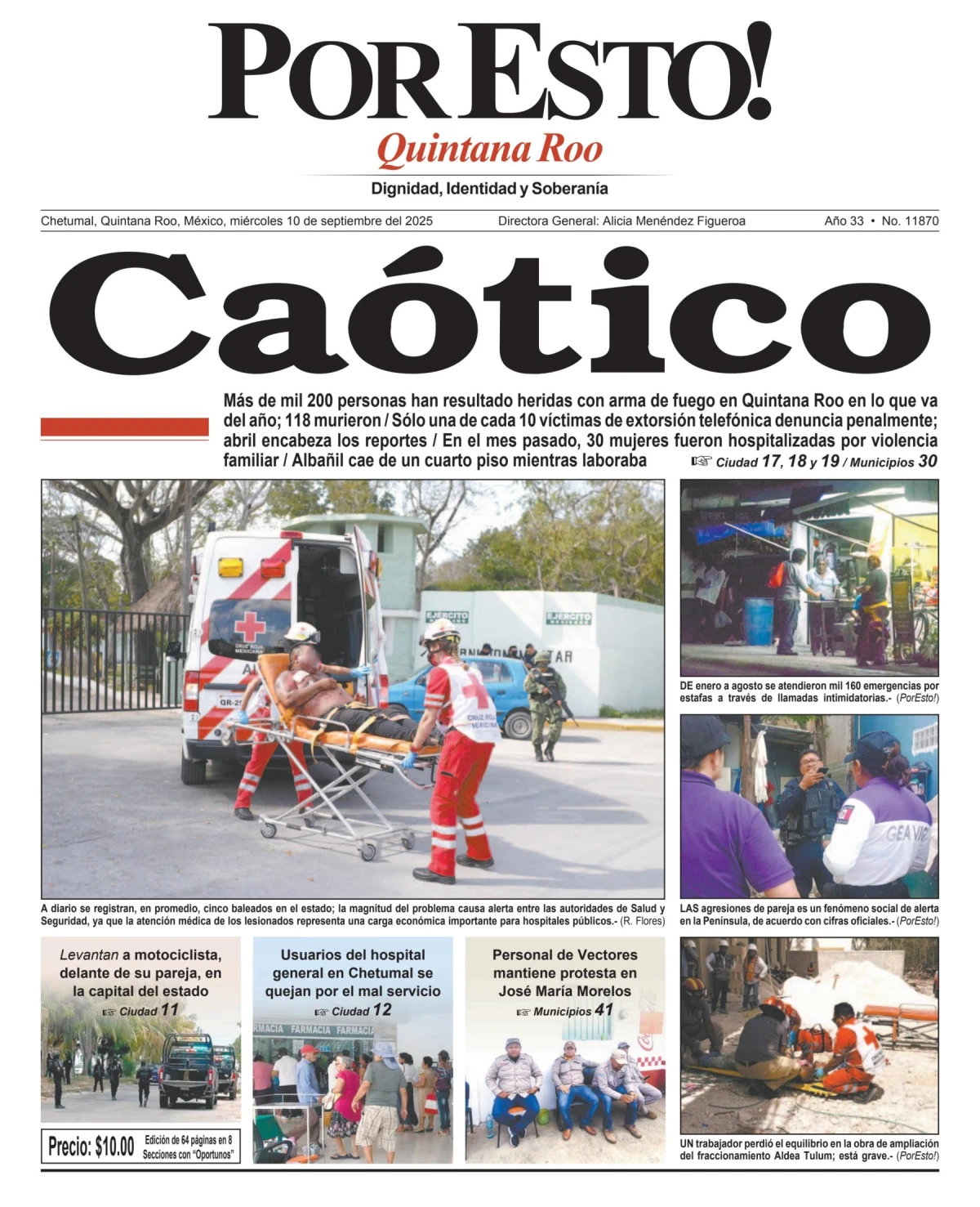 Portada de Por Esto (quintana Roo Chetumal)