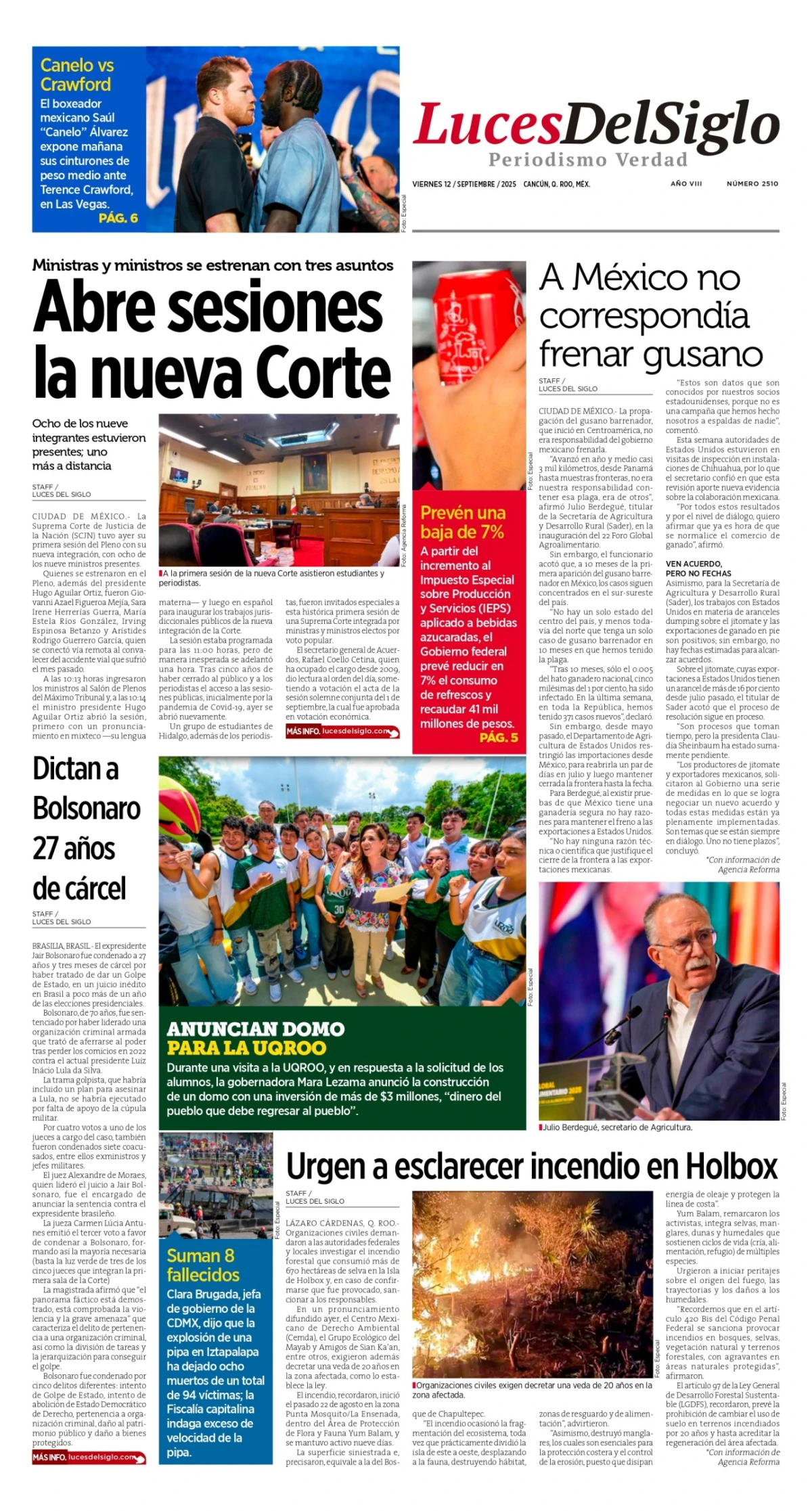 Portada de Luces del Siglo
