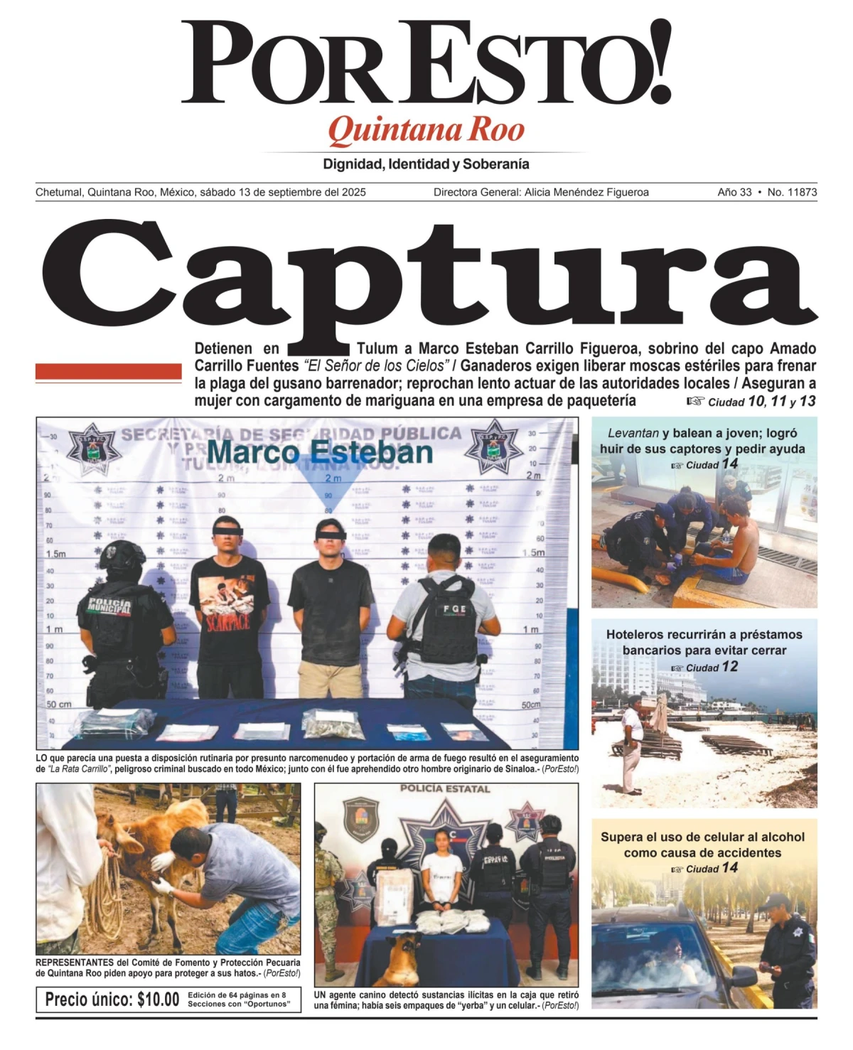 Portada de Por Esto (quintana Roo Chetumal)