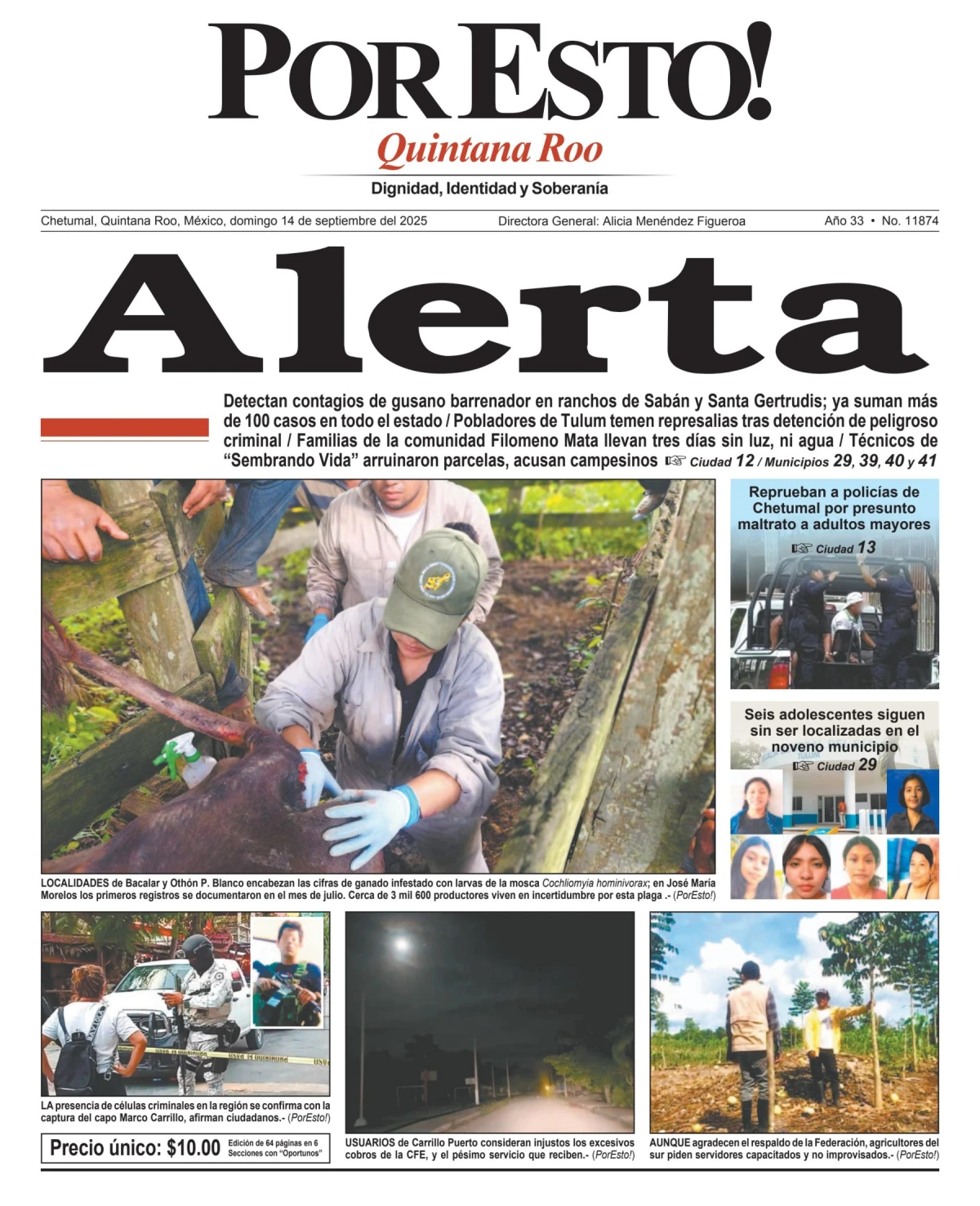 Portada de Por Esto (quintana Roo Chetumal)