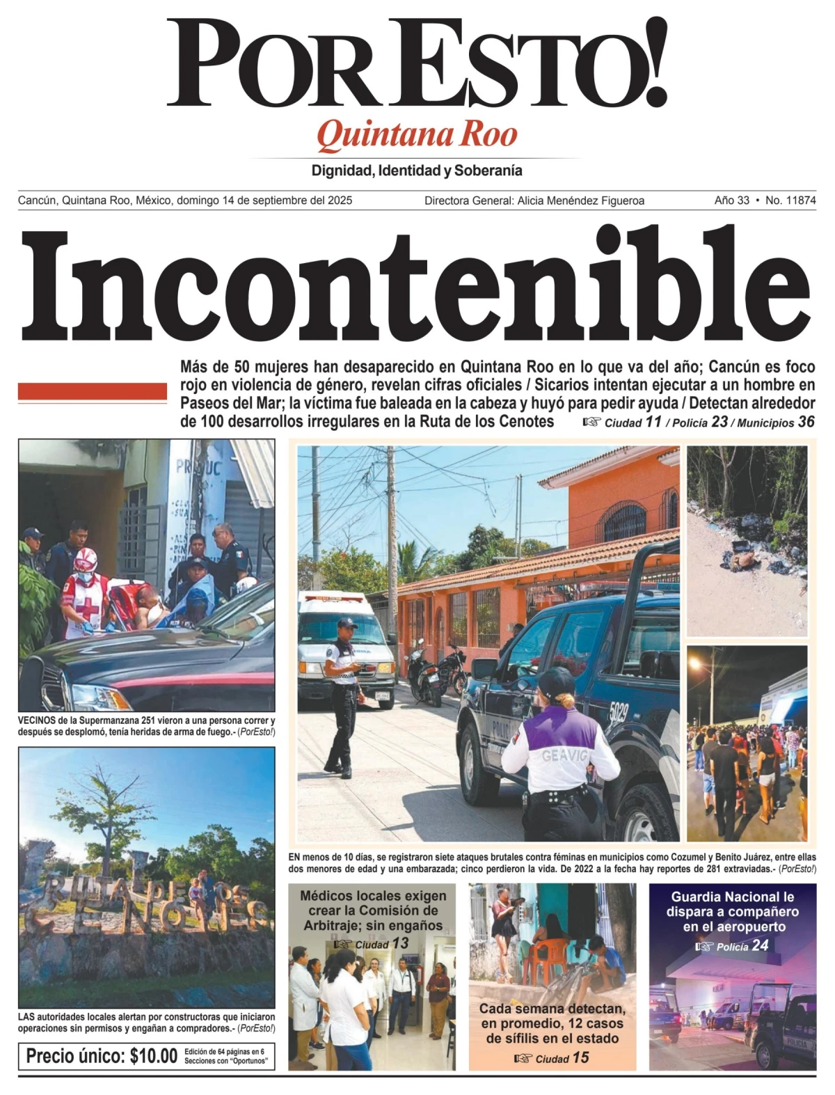 Portada de Por Esto (quintana Roo Cancun)