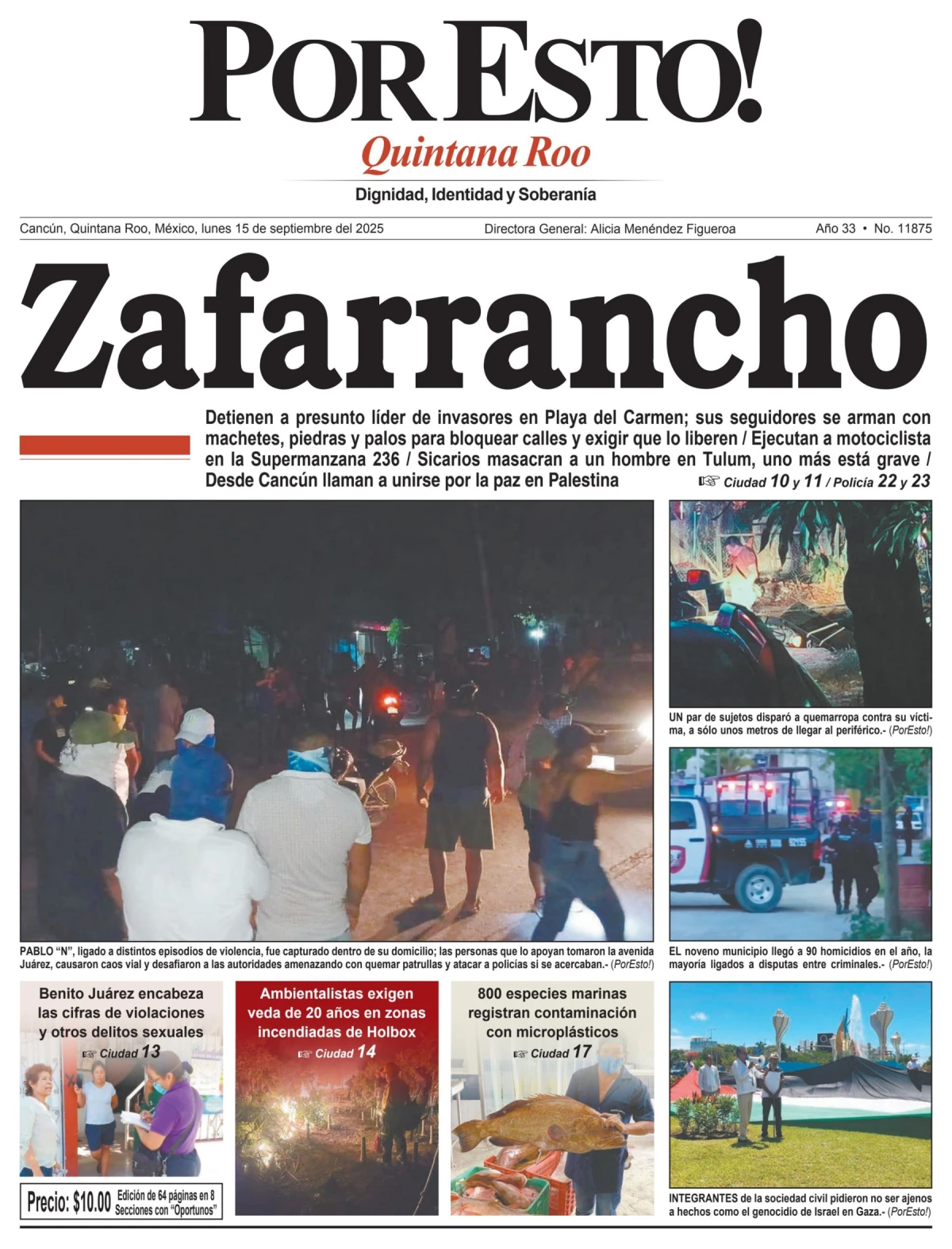 Portada de Por Esto (quintana Roo Cancun)