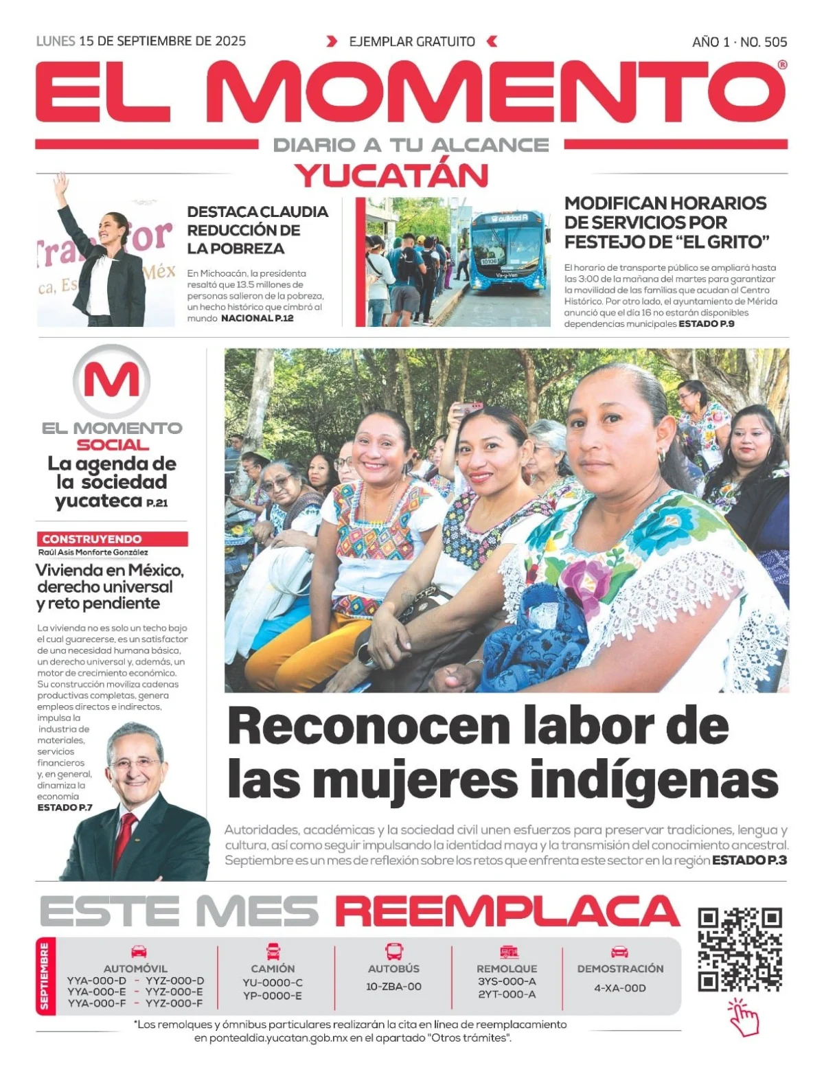 Portada de El Momento Yucatan