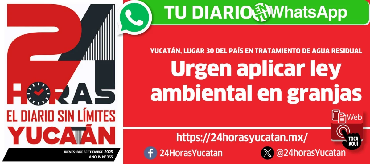 Portada de 24 Horas Yucatan