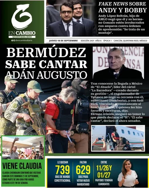 Portada de En Cambio - Quintana Roo (portada)