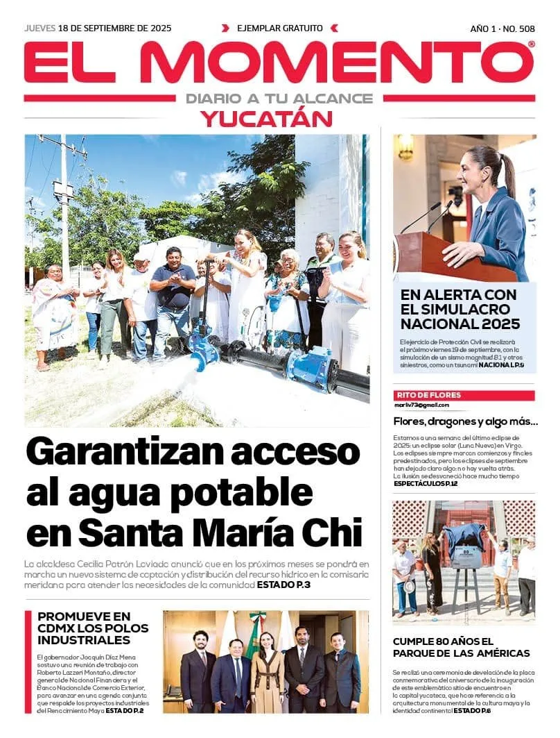 Portada de El Momento Yucatan