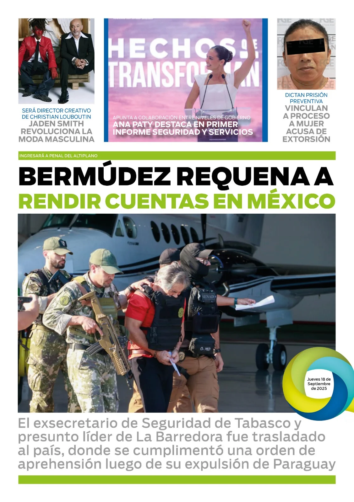 Portada de El Quintana Roo (contraportada)