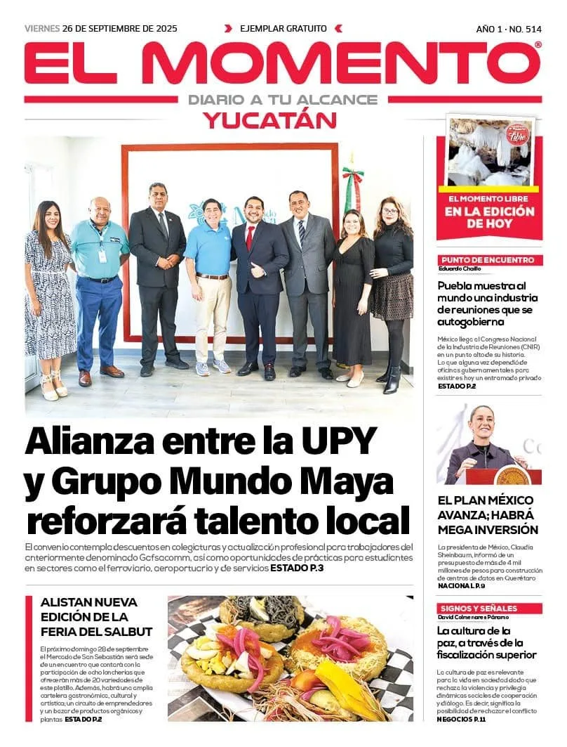 Portada de El Momento Yucatan
