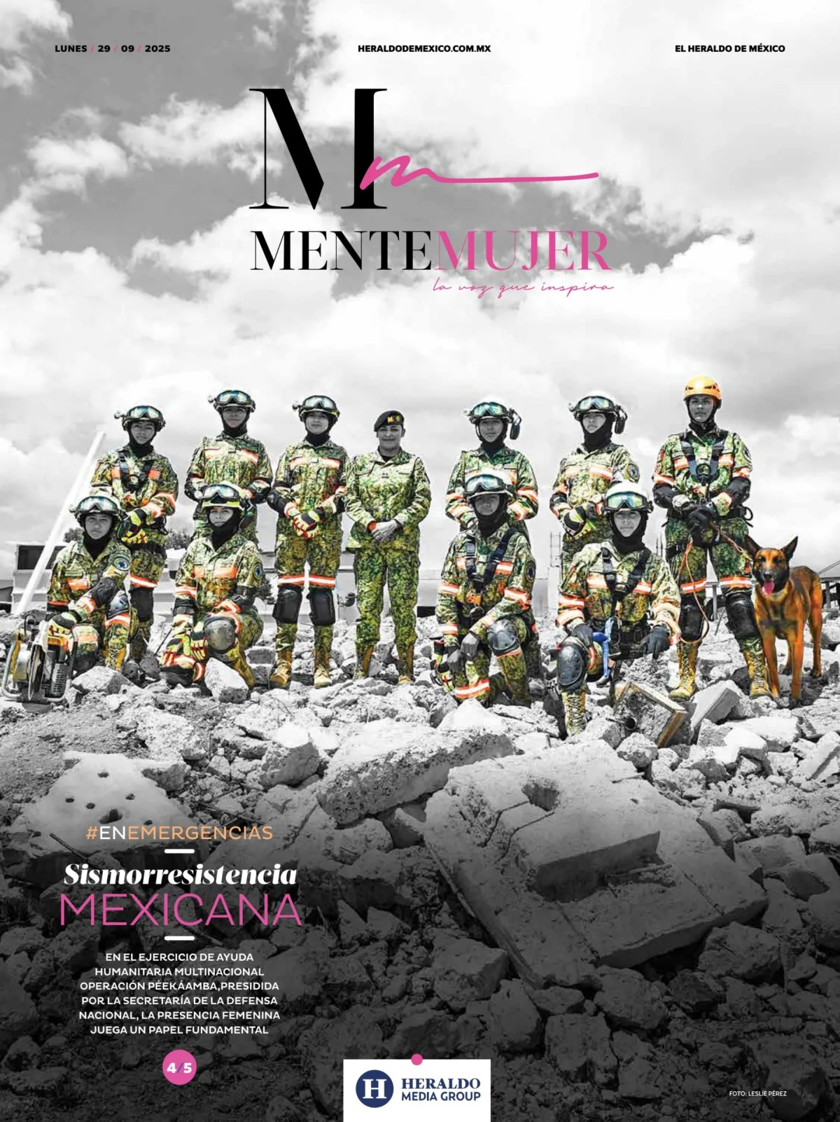 Portada de El Heraldo de Mexico - Mente Mujer del lunes, 29 de septiembre de 2025