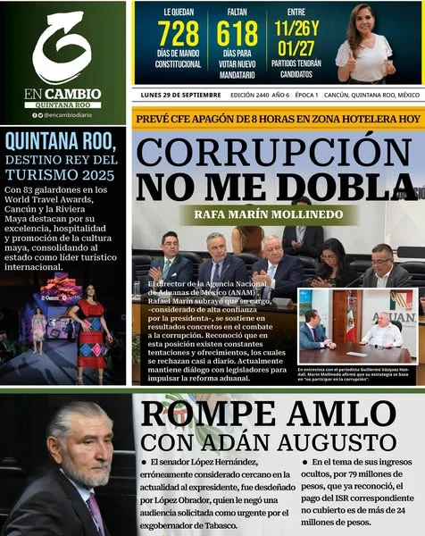 Portada de En Cambio - Quintana Roo (portada)