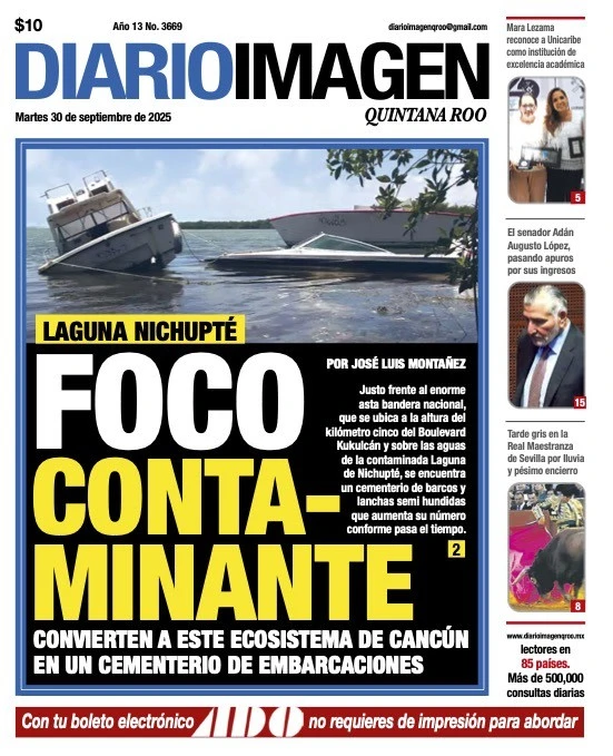 Portada de Diario Imagen Quintana Roo