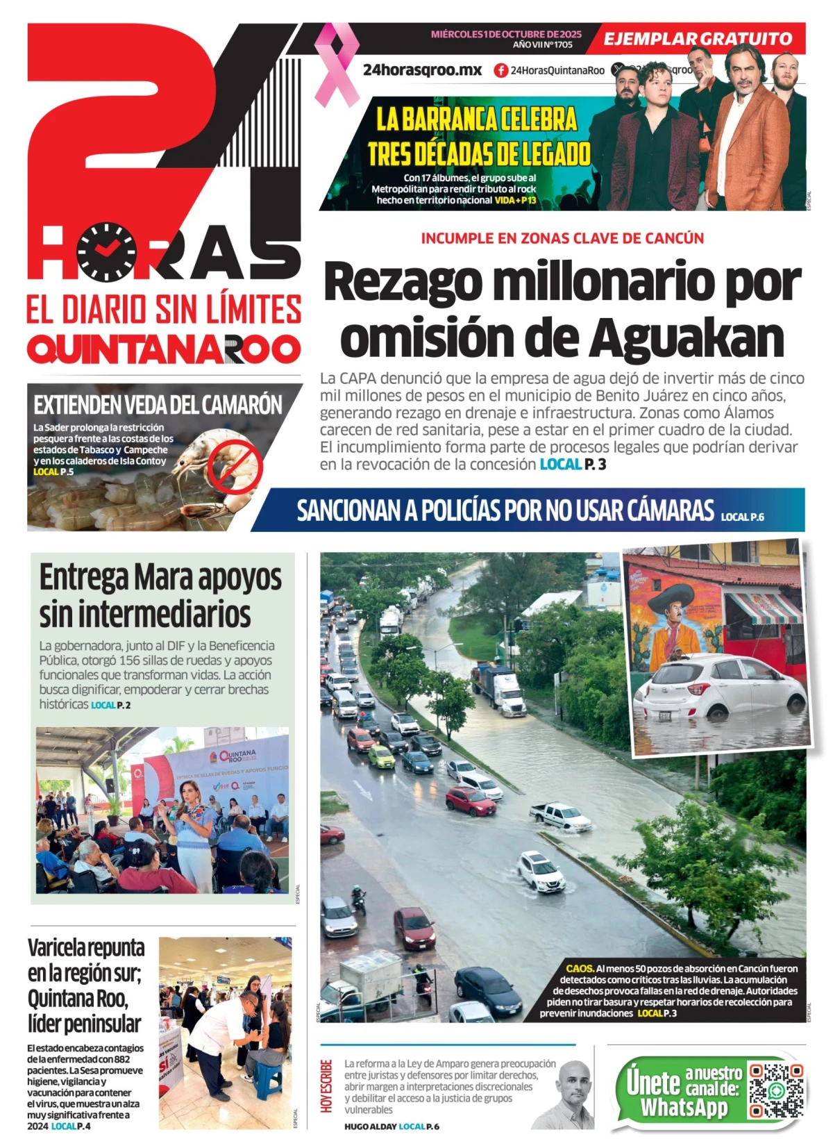 Portada de 24 Horas Quintana Roo