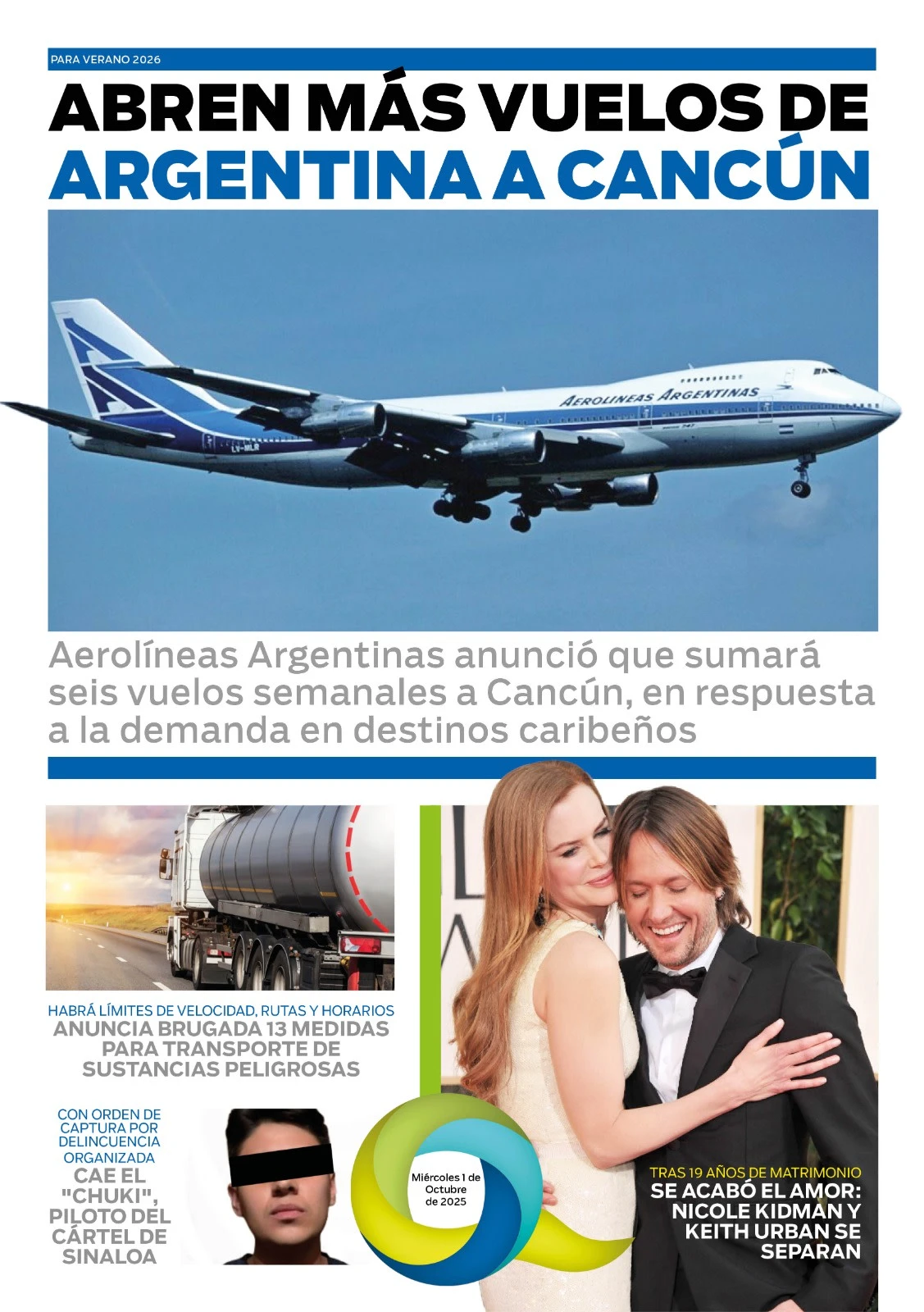Portada de El Quintana Roo (contraportada)