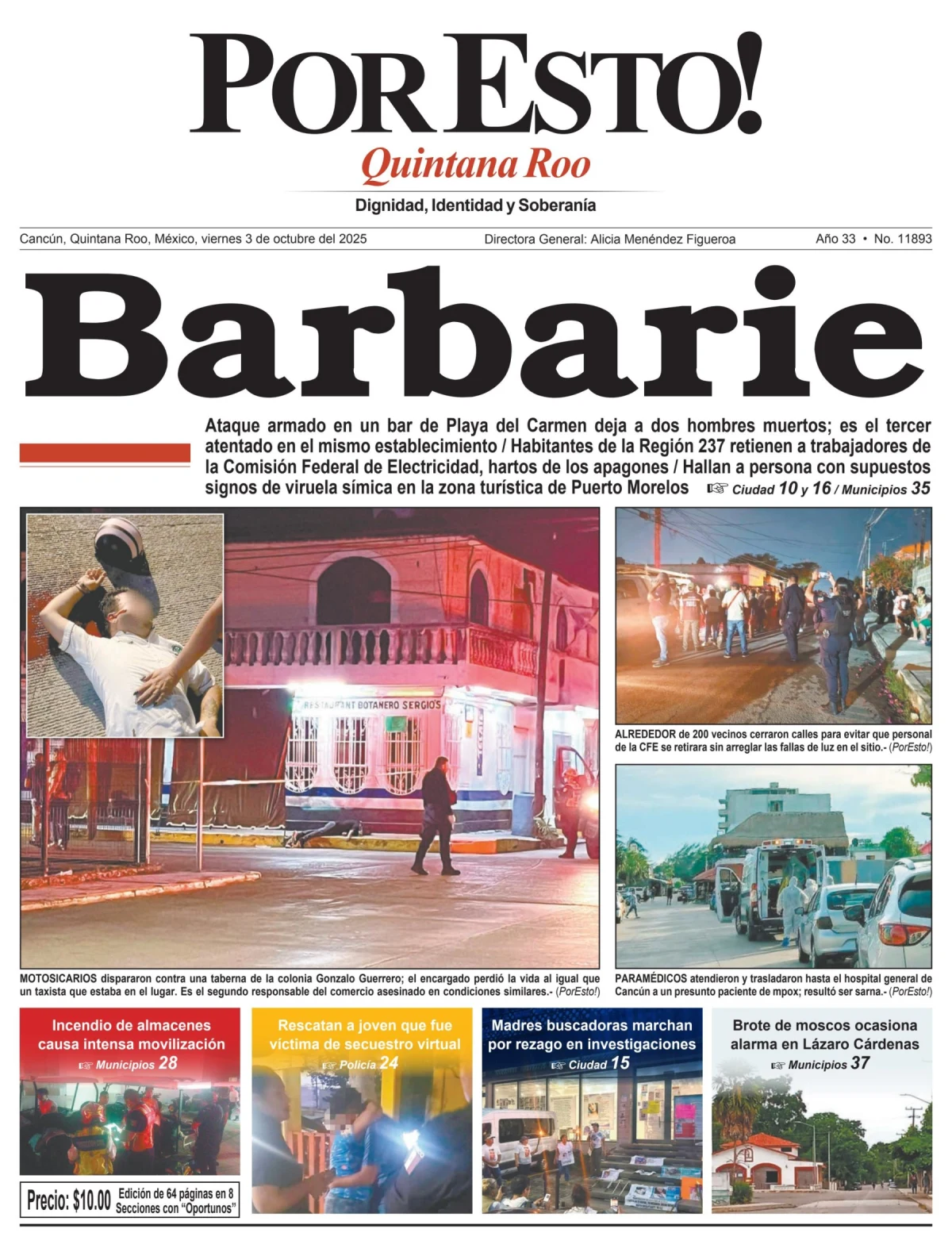 Portada de Por Esto (quintana Roo Cancun)