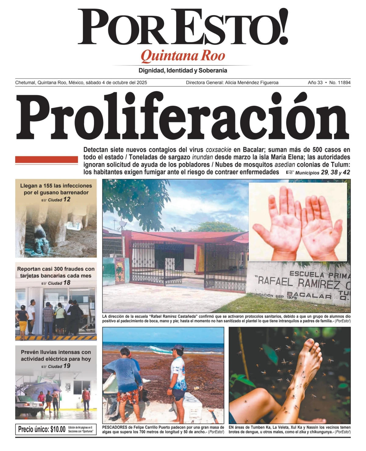 Portada de Por Esto (quintana Roo Chetumal)