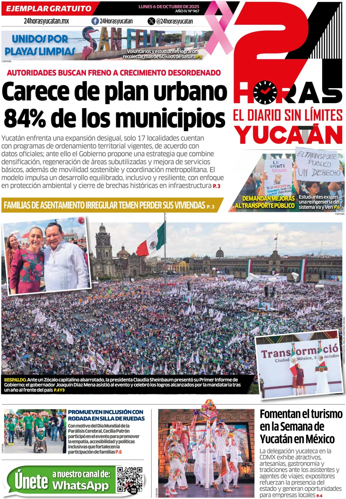 Portada de 24 Horas Yucatan