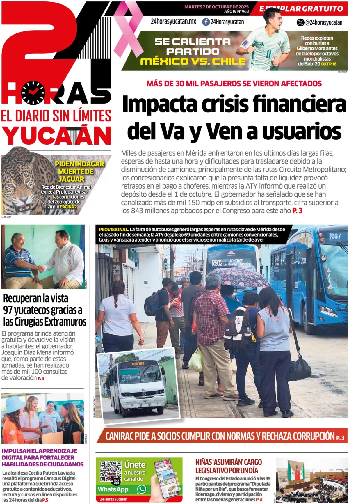 Portada de 24 Horas Yucatan