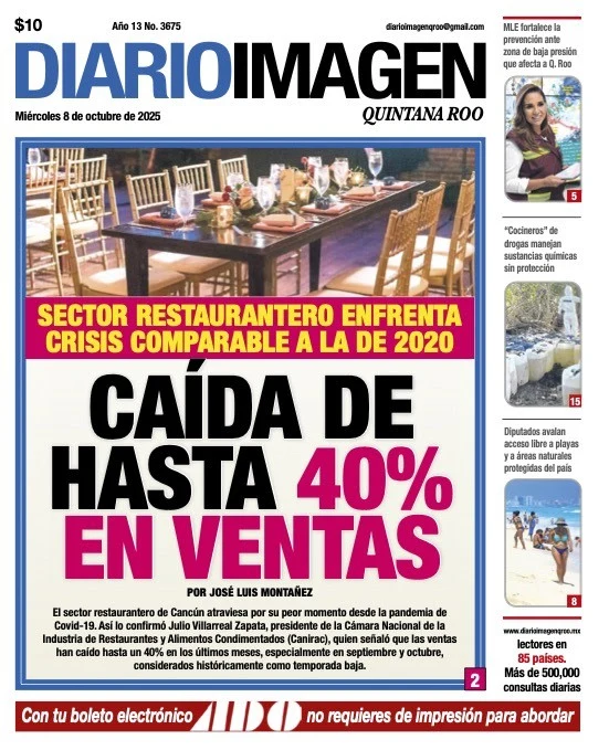 Portada de Diario Imagen Quintana Roo