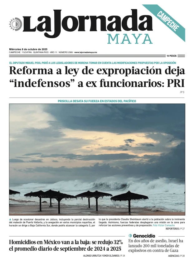 Portada de La Jornada Maya Campeche