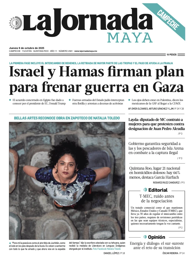Portada de La Jornada Maya Campeche