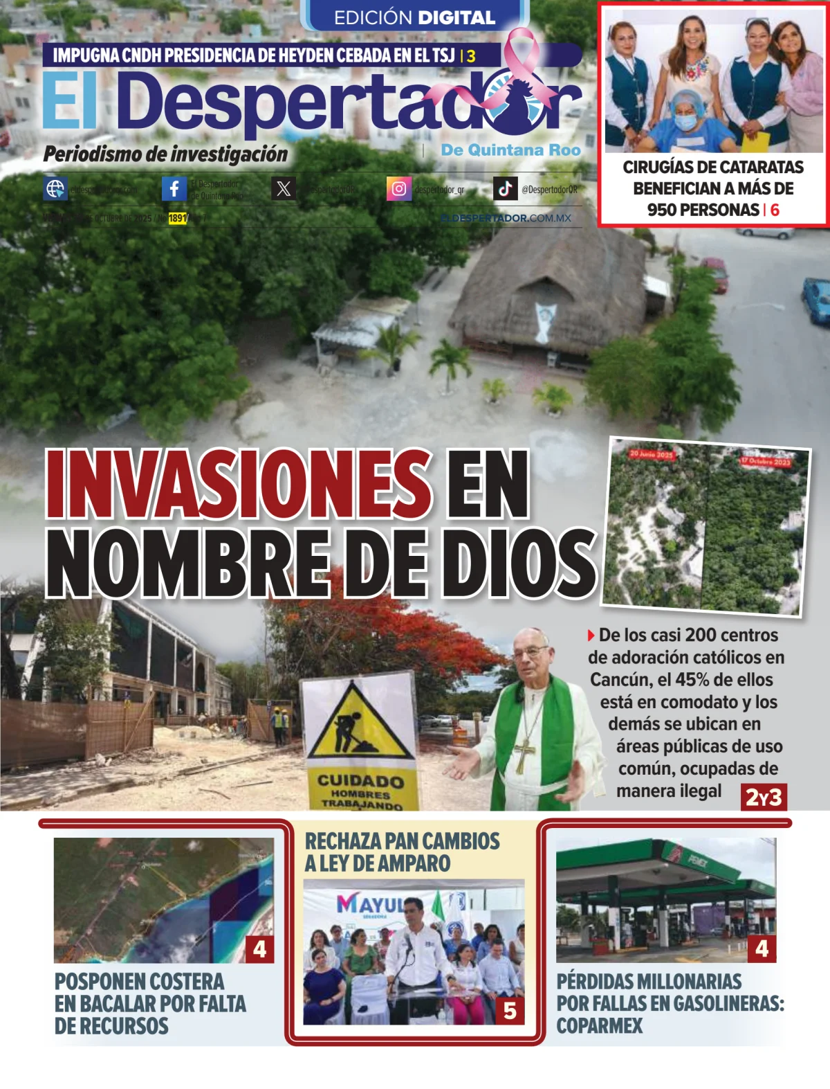 Portada de El Despertador de Quintana Roo