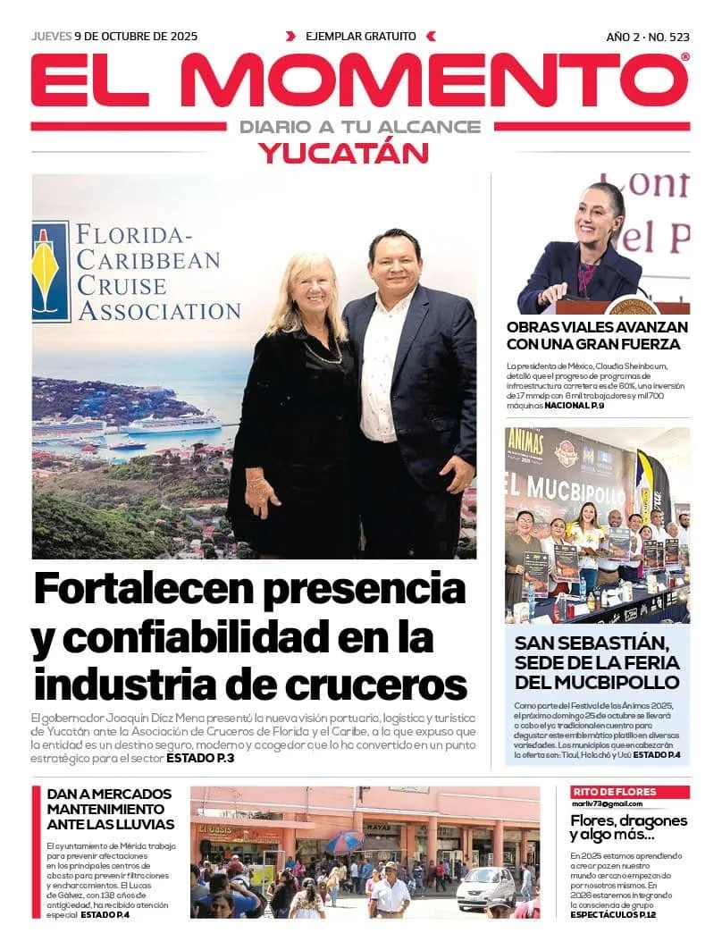 Portada de El Momento Yucatan