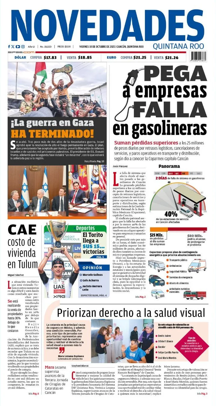 Portada de Novedades Quintana Roo