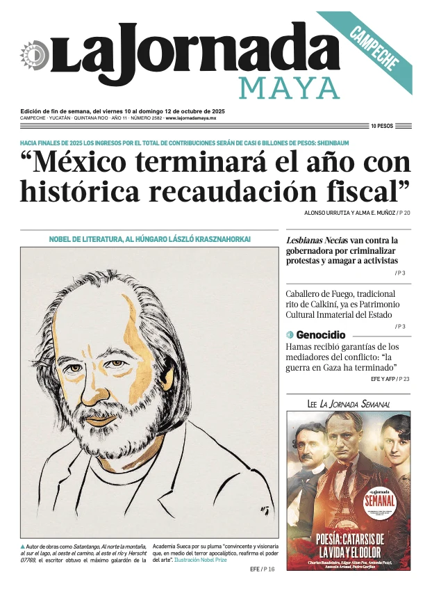 Portada de La Jornada Maya Campeche