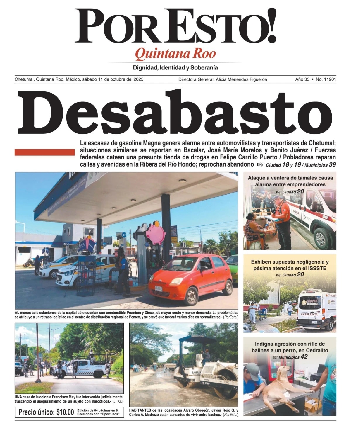 Portada de Por Esto (quintana Roo Chetumal)