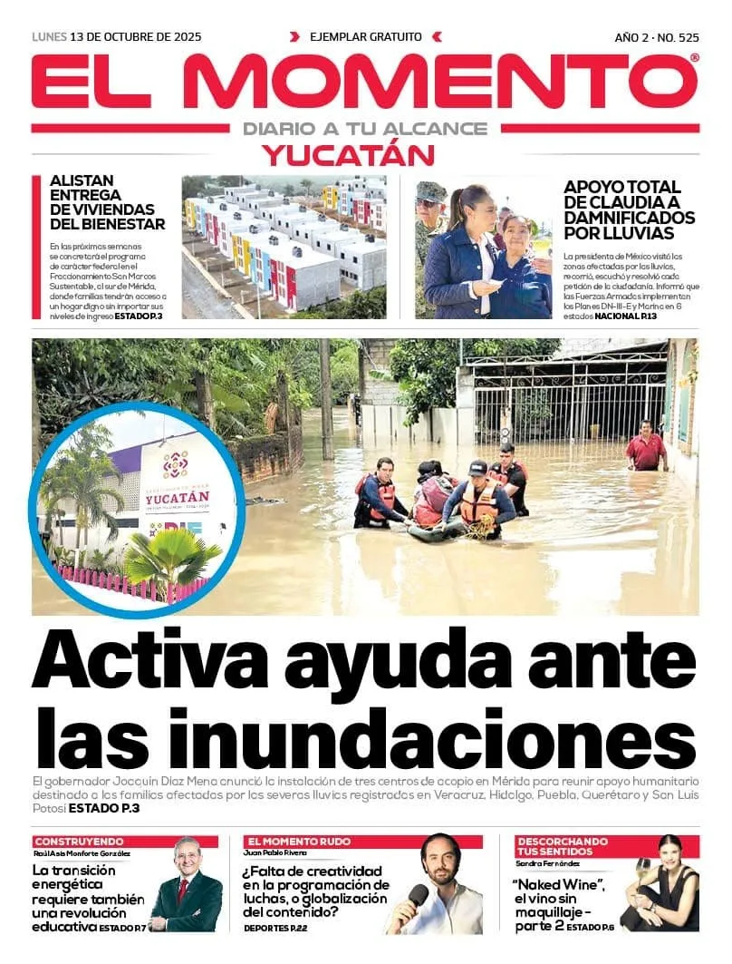 Portada de El Momento Yucatan