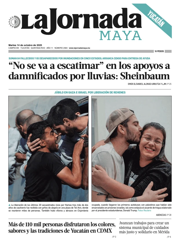 Portada de La Jornada Maya Yucatán