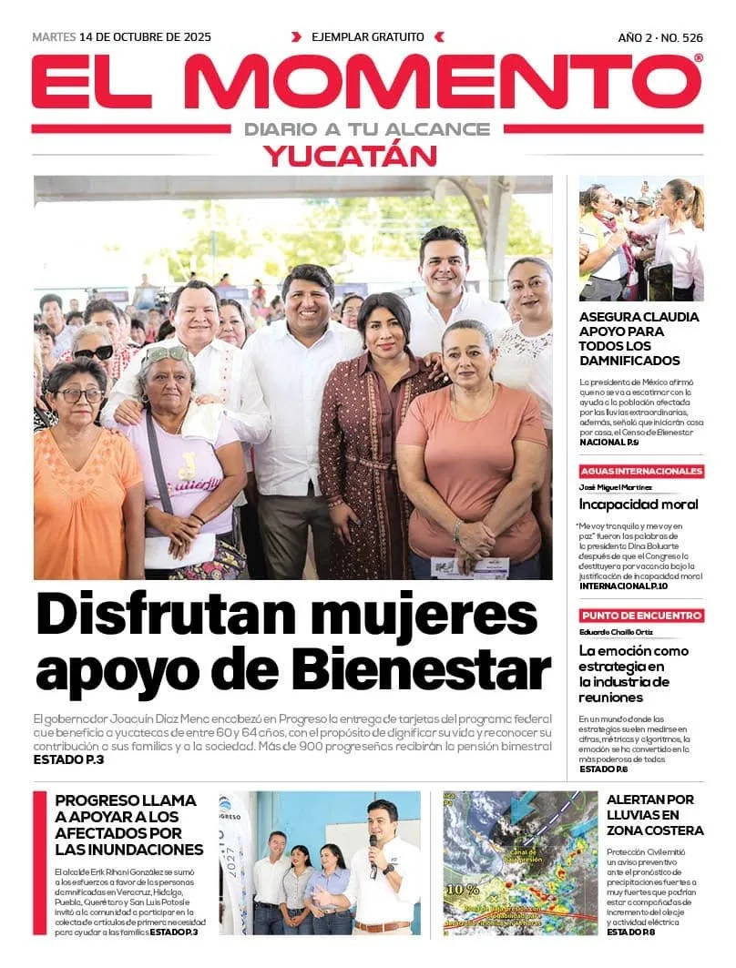 Portada de El Momento Yucatan