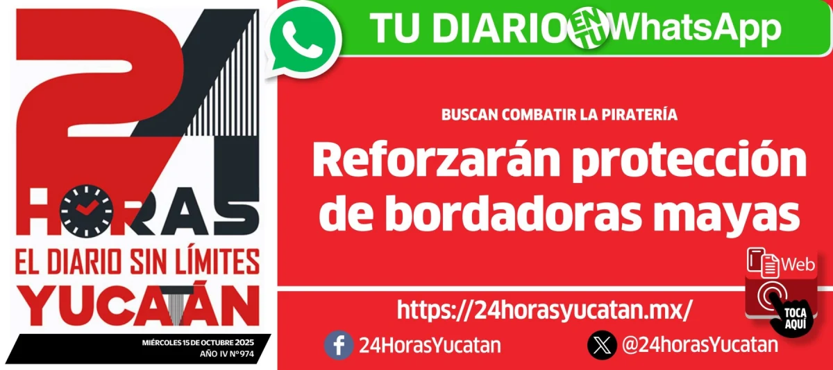 Portada de 24 Horas Yucatan del miércoles, 15 de octubre de 2025