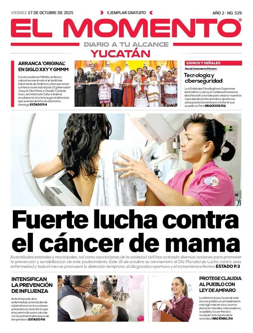 Portada de El Momento Yucatan