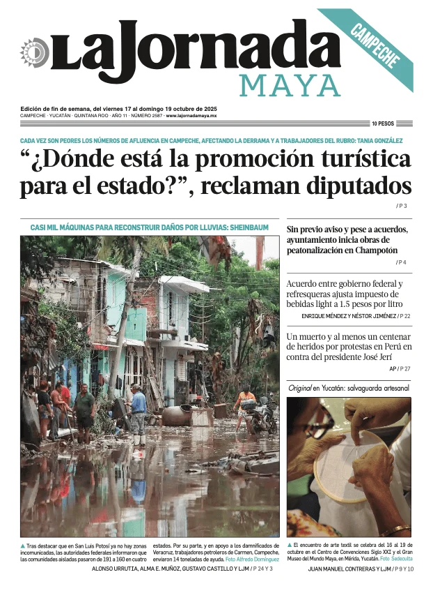 Portada de La Jornada Maya Campeche