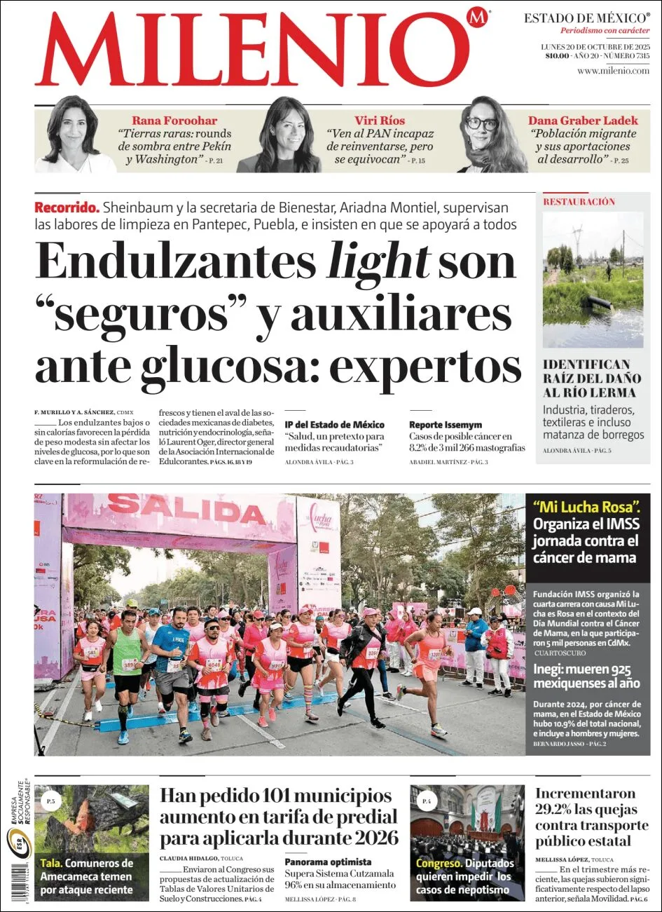 Portada de Milenio Edo de Mexico