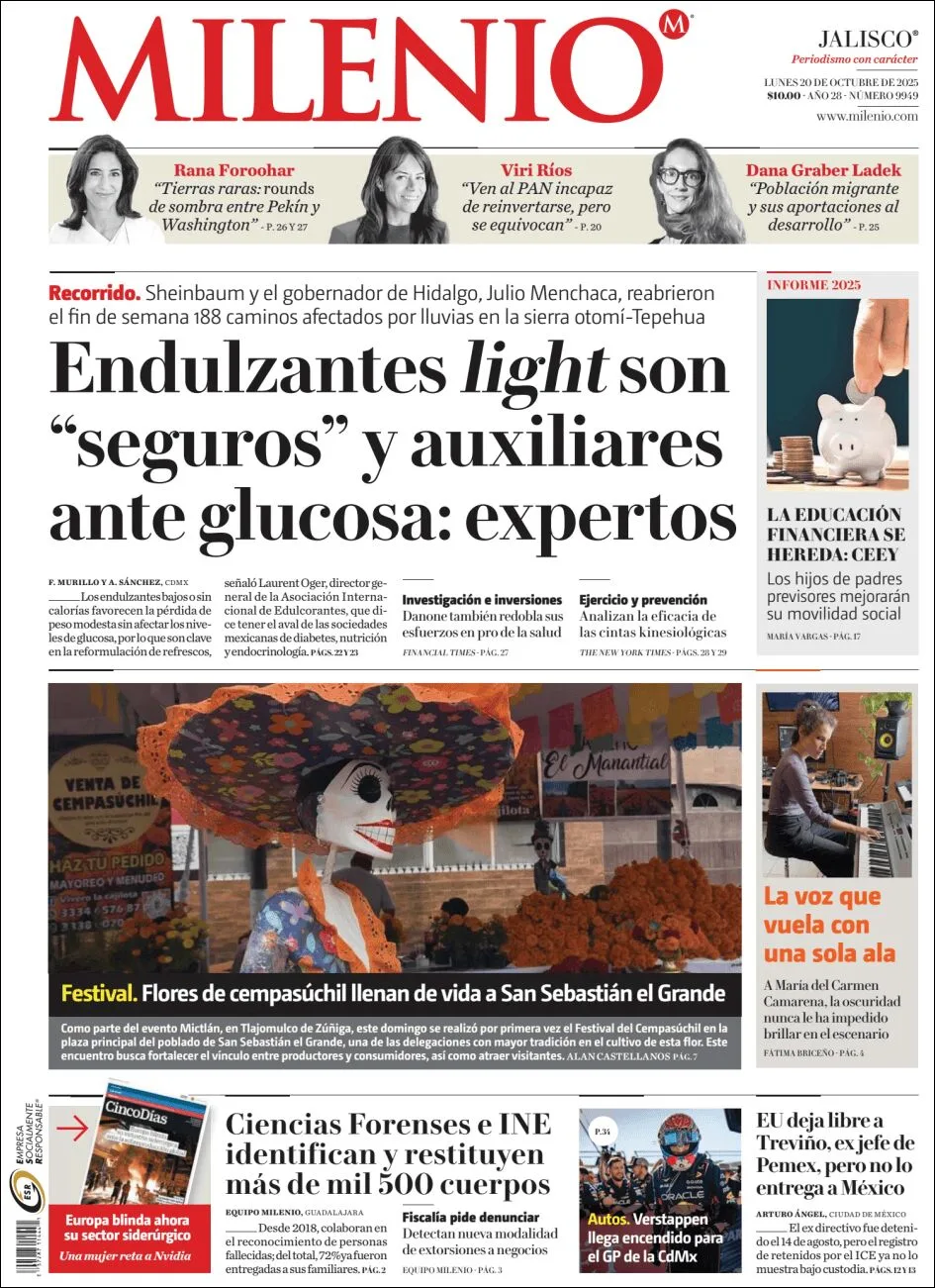 Portada de Milenio Jalisco