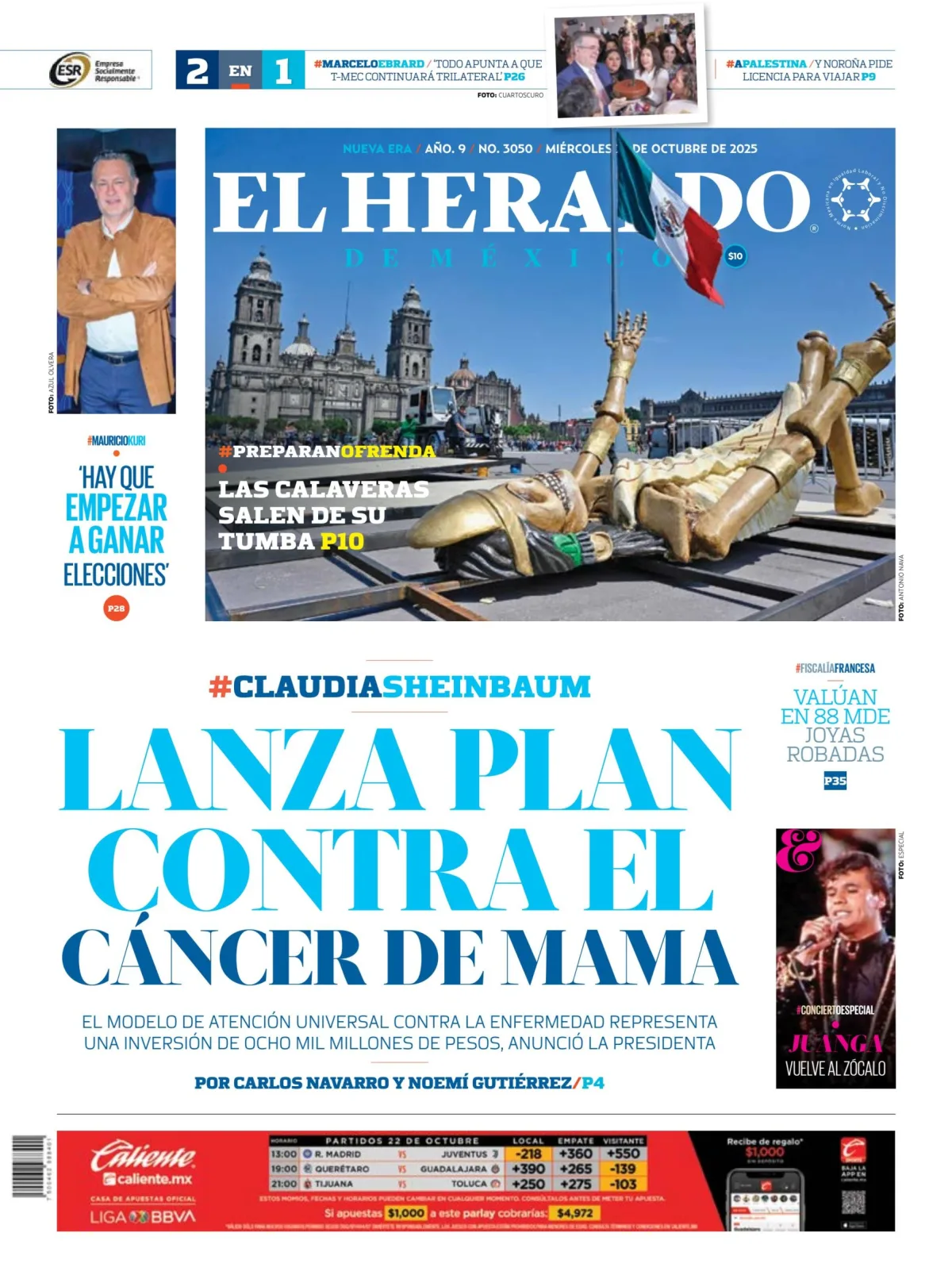 Portada de El Heraldo de Mexico