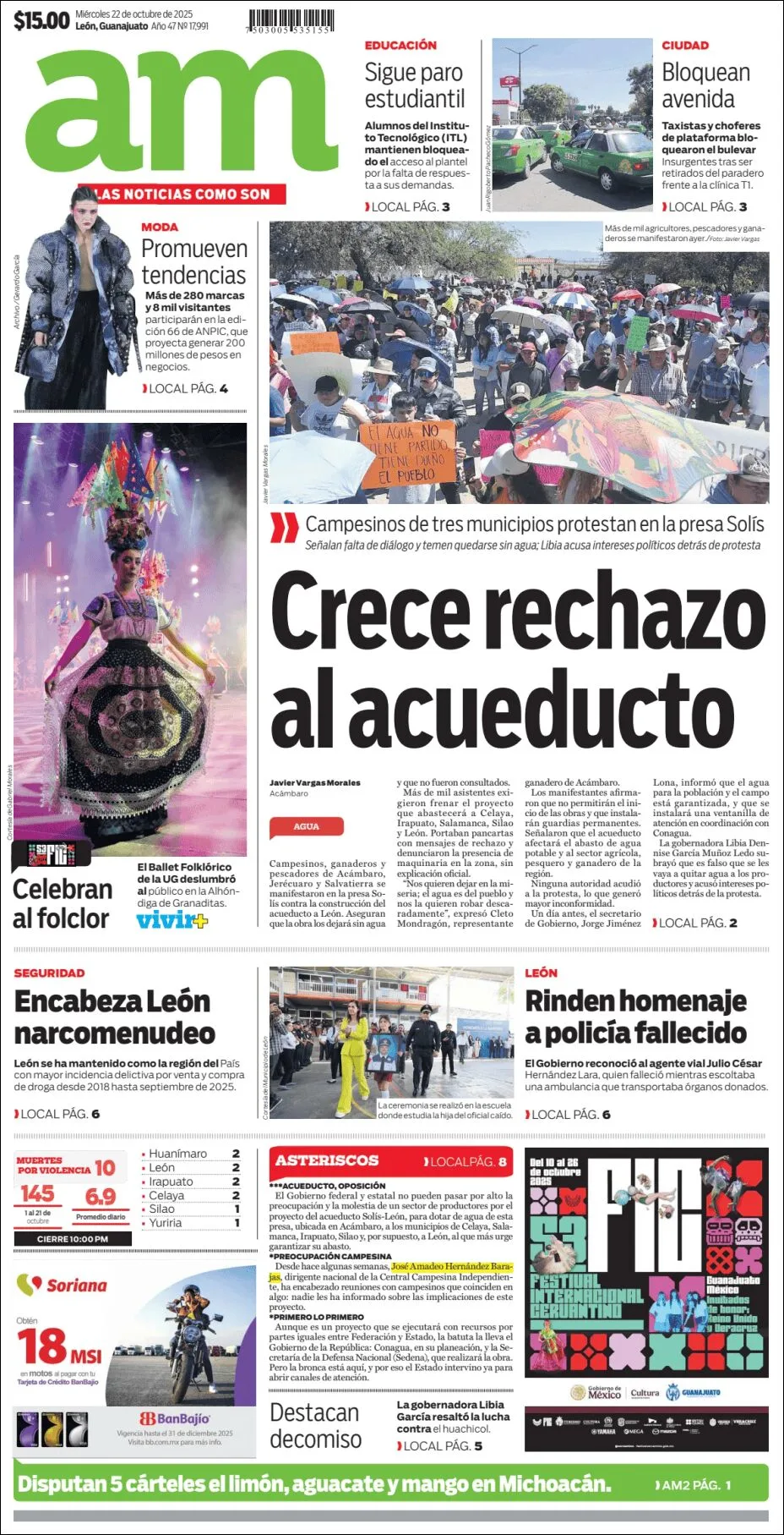 Portada de Am Corredor Industrial del miércoles, 22 de octubre de 2025