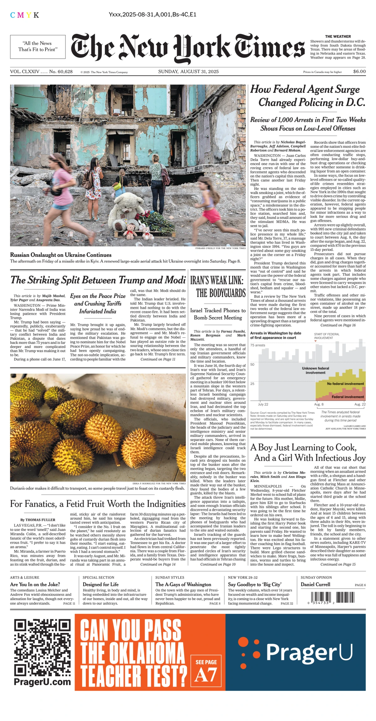 Portada de The New York Times (national)