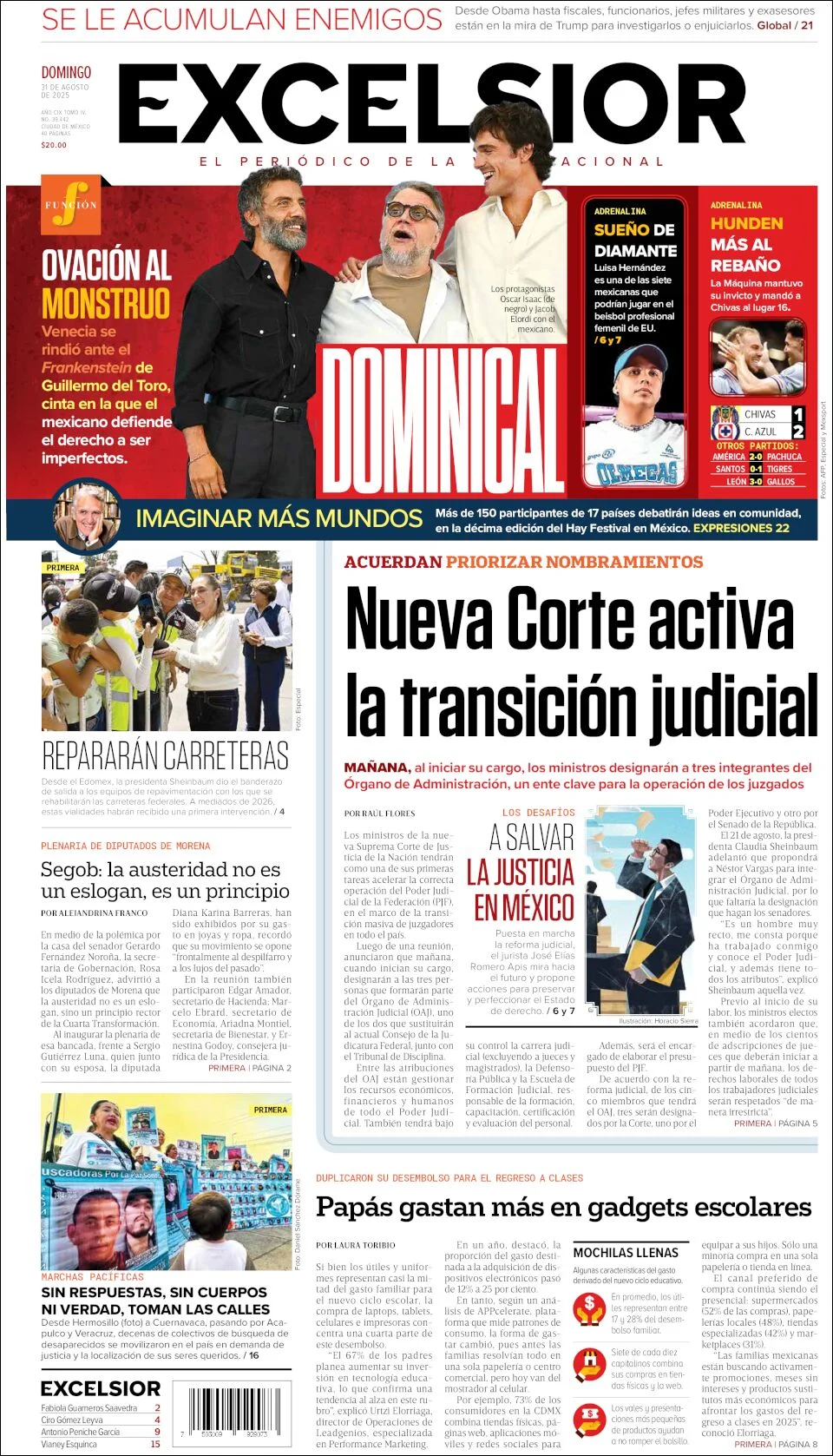 Portada de Excelsior